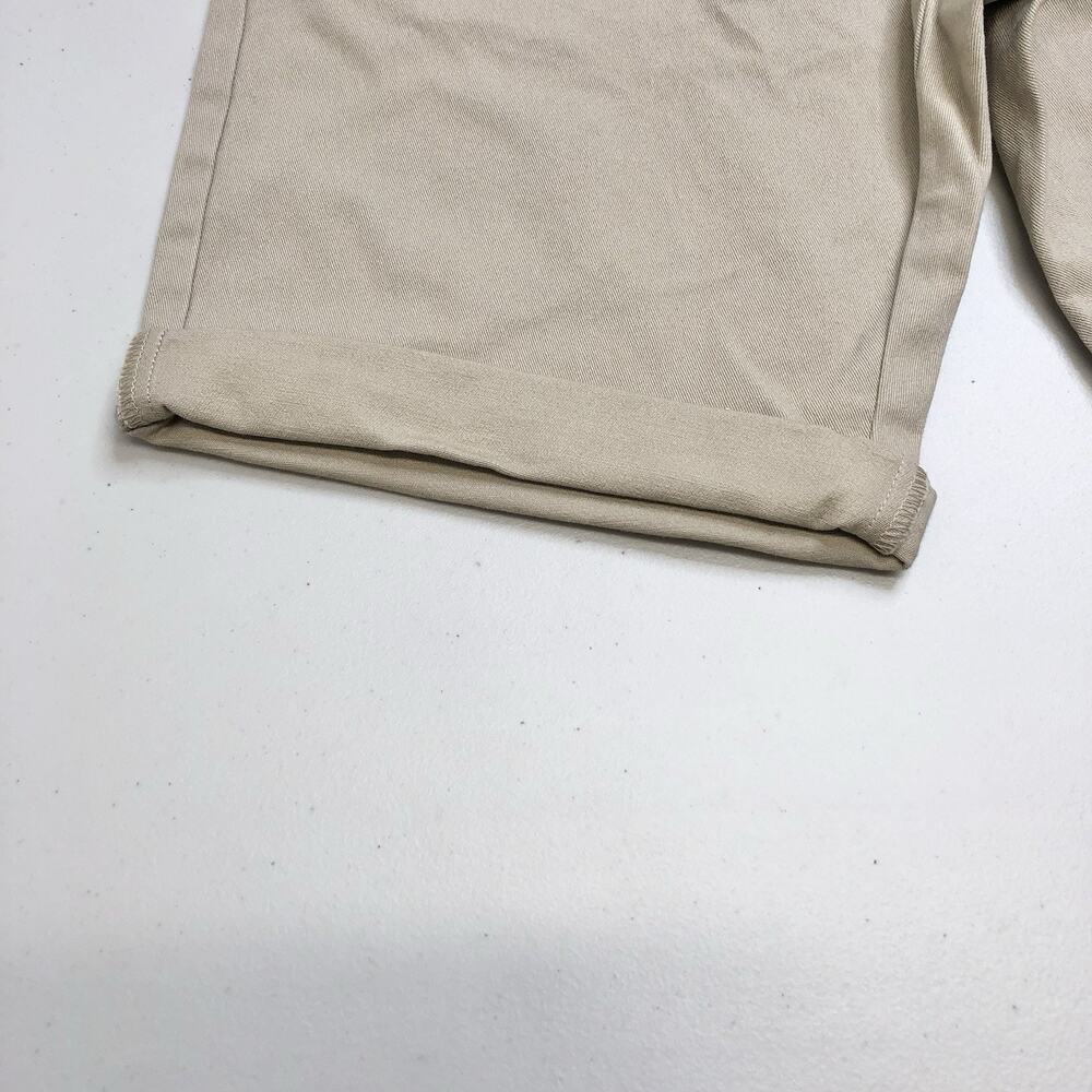 Topman Mens Khaki Chino Shorts Size 28 Casual Flat Front Summer Classic - Picture 5 of 10